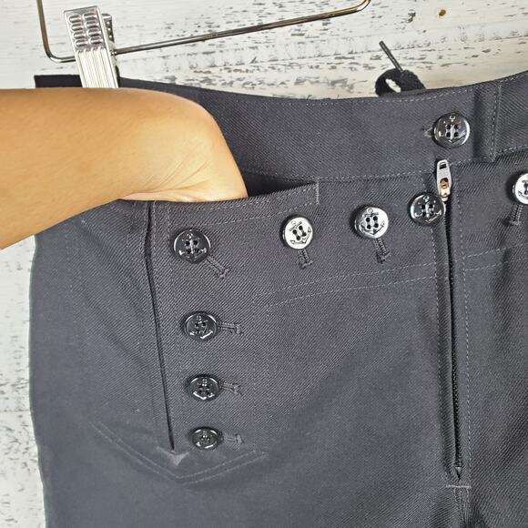 Vintage WWII U.S. Navy "Crackerjack" 13-Button Bell Bottom Sailor Wool Pants - Picture 3 of 9